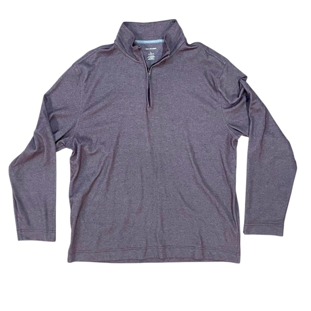 Men's Quarter-Zip Pullover in Dark Gray